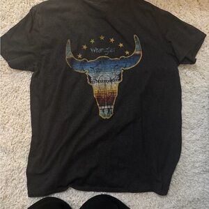 Wrangler Charcoal Bull Graphic Tee